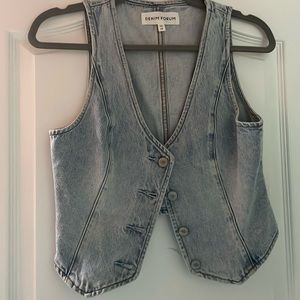 Aritzia denim vest